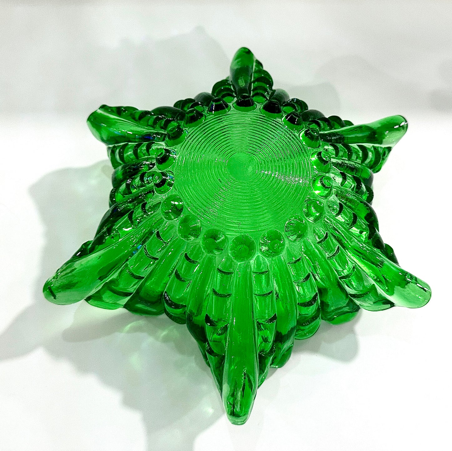 Emerald Green Textured Art Bowl