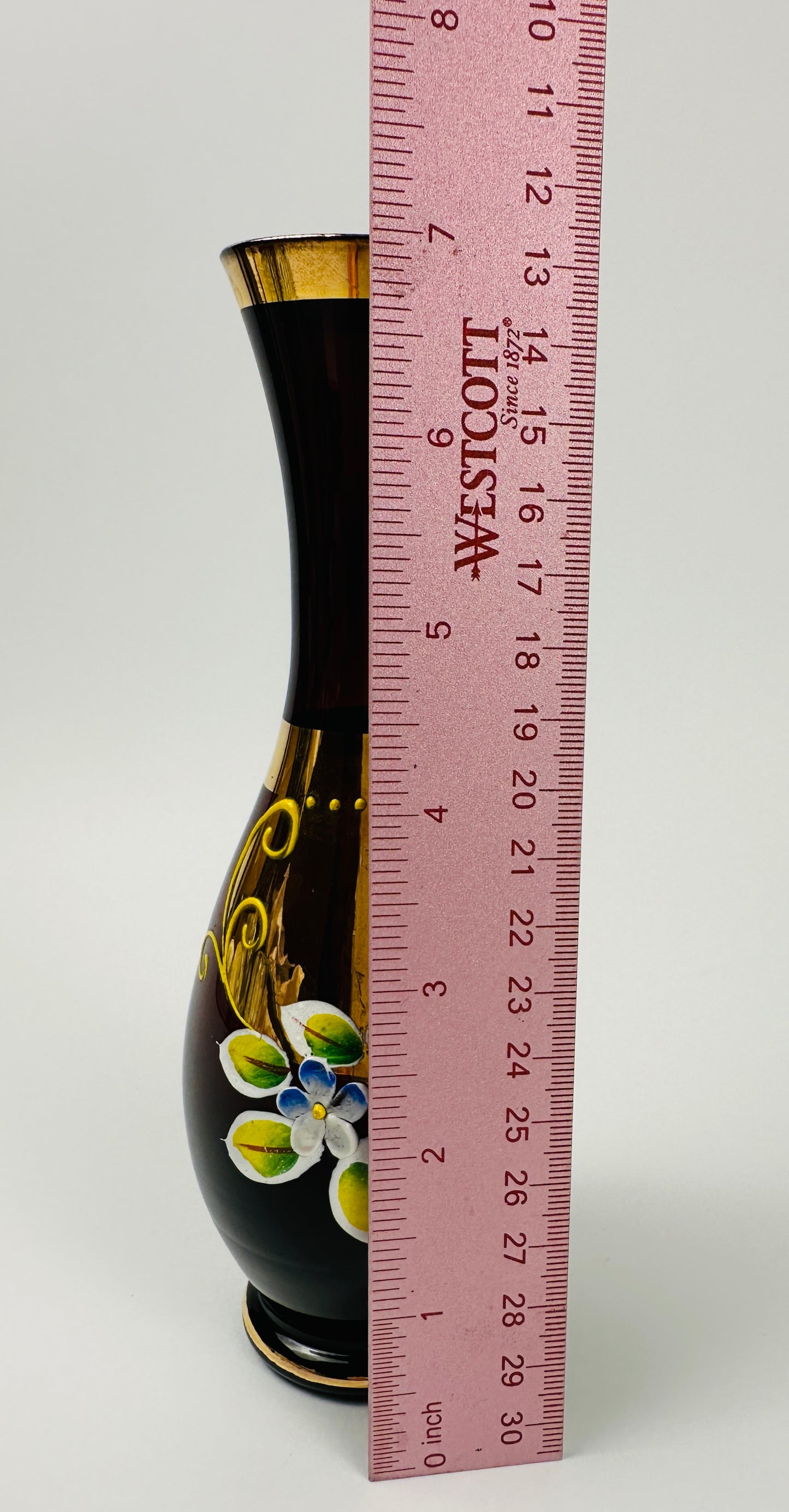 Plum Bohemian Vase