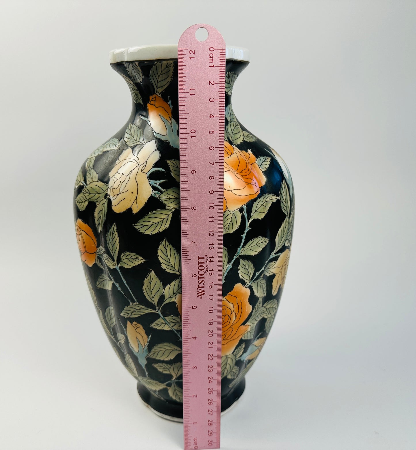 Black Orange Rose Vase