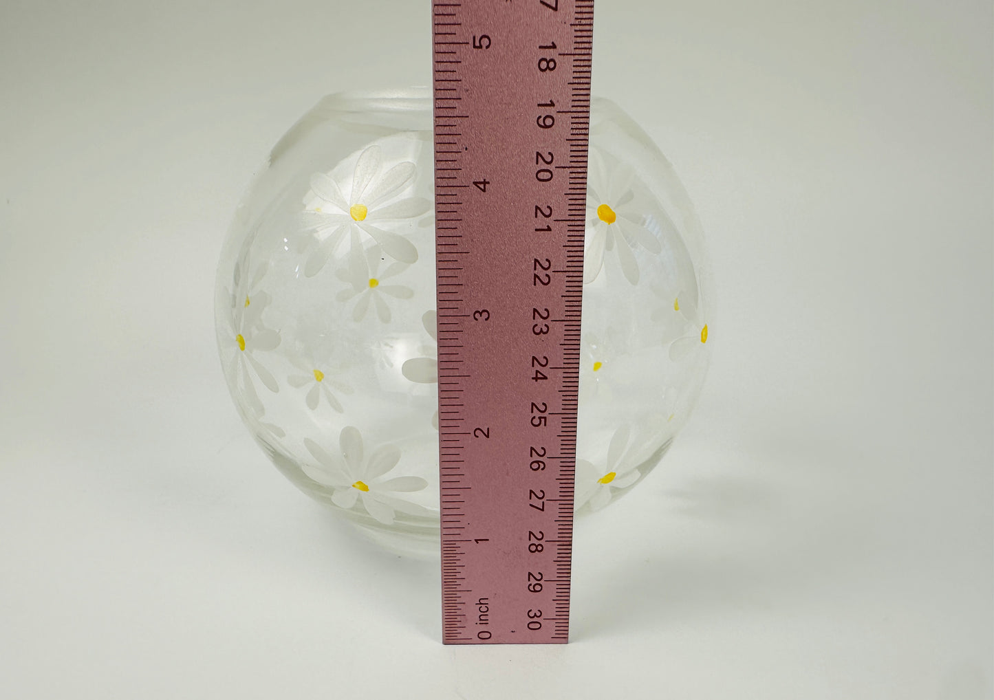 Clear Daisy Rose Bowl Vase