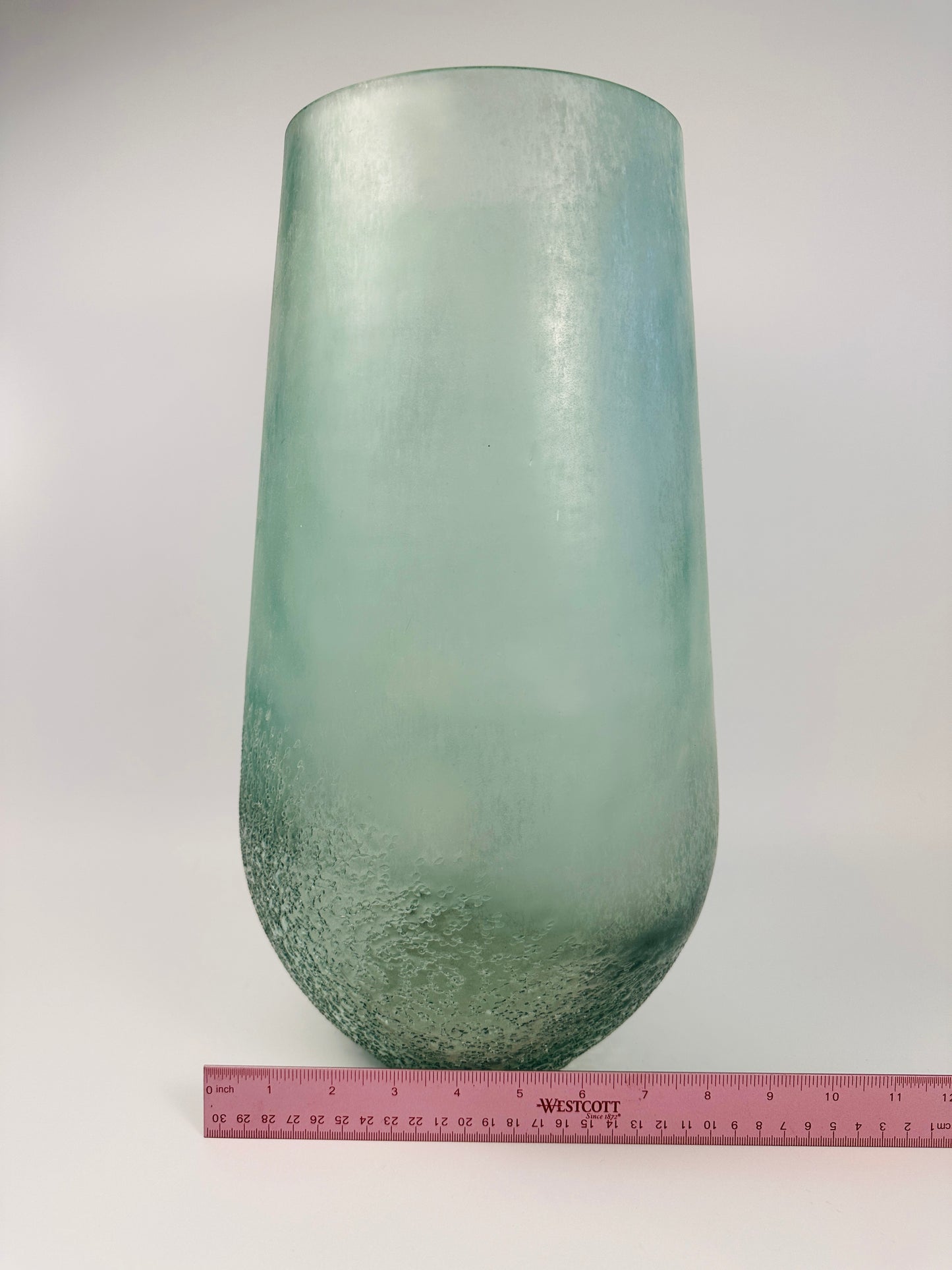 Ice Blue Textured Vases Duo