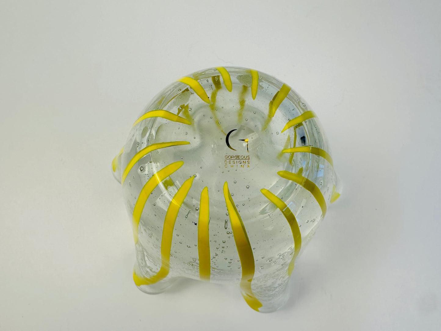 Gorg Des Bubble Yellow Stripe Vase