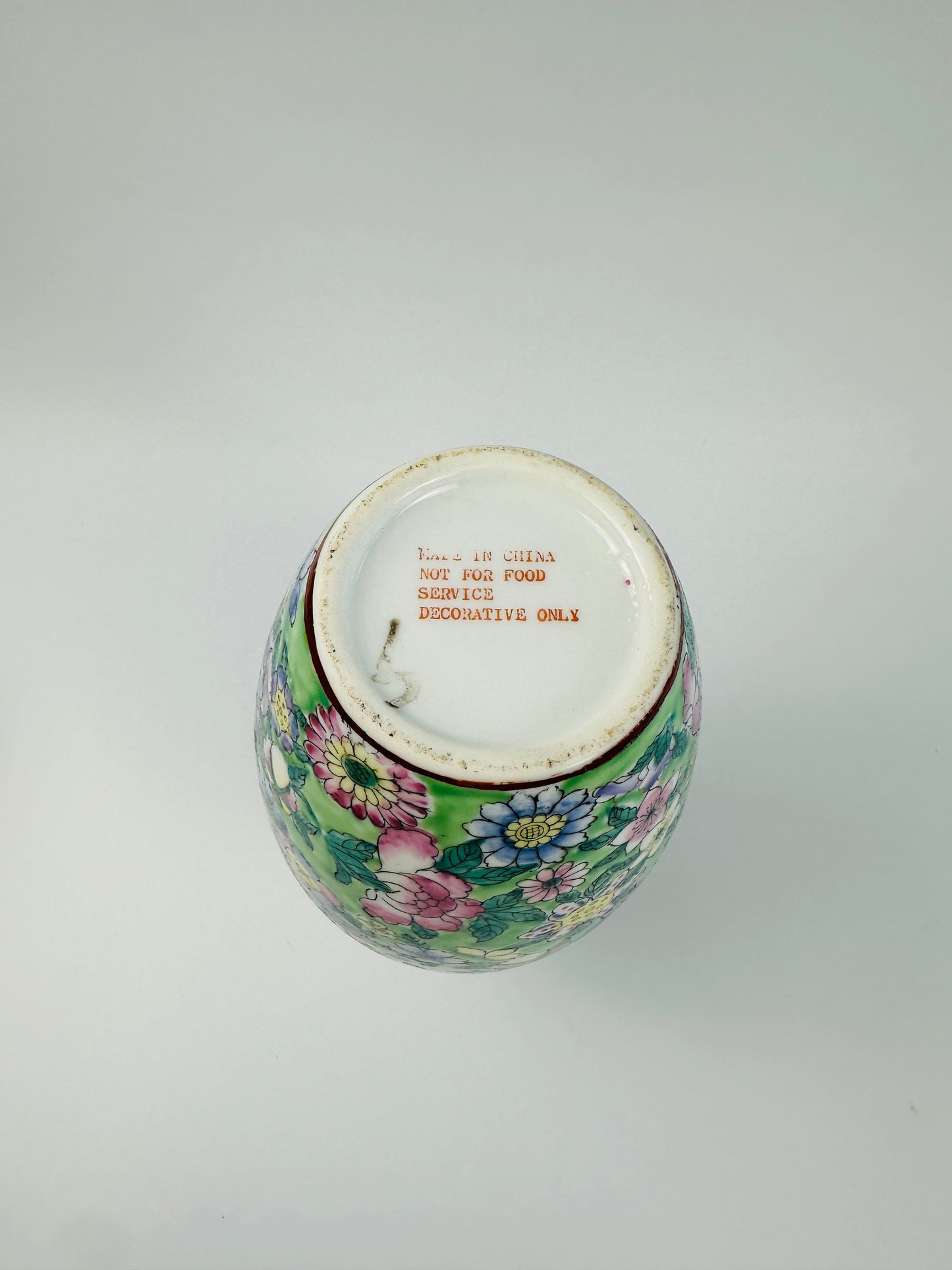 Green Floral Vase