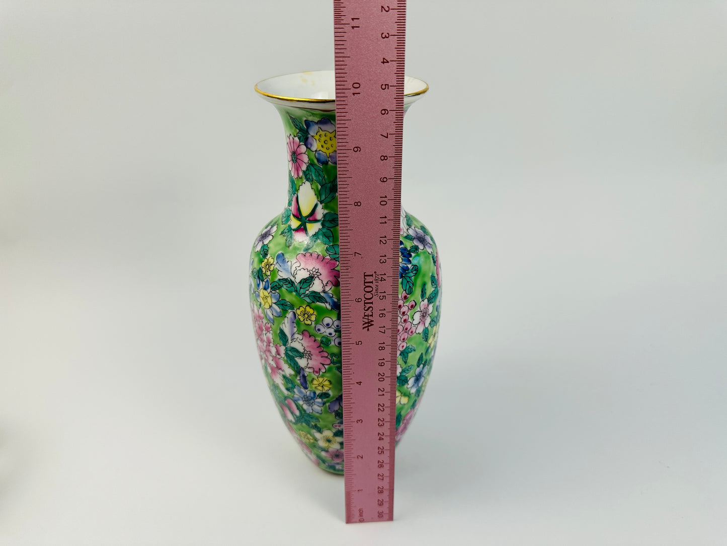 Green Floral Vase