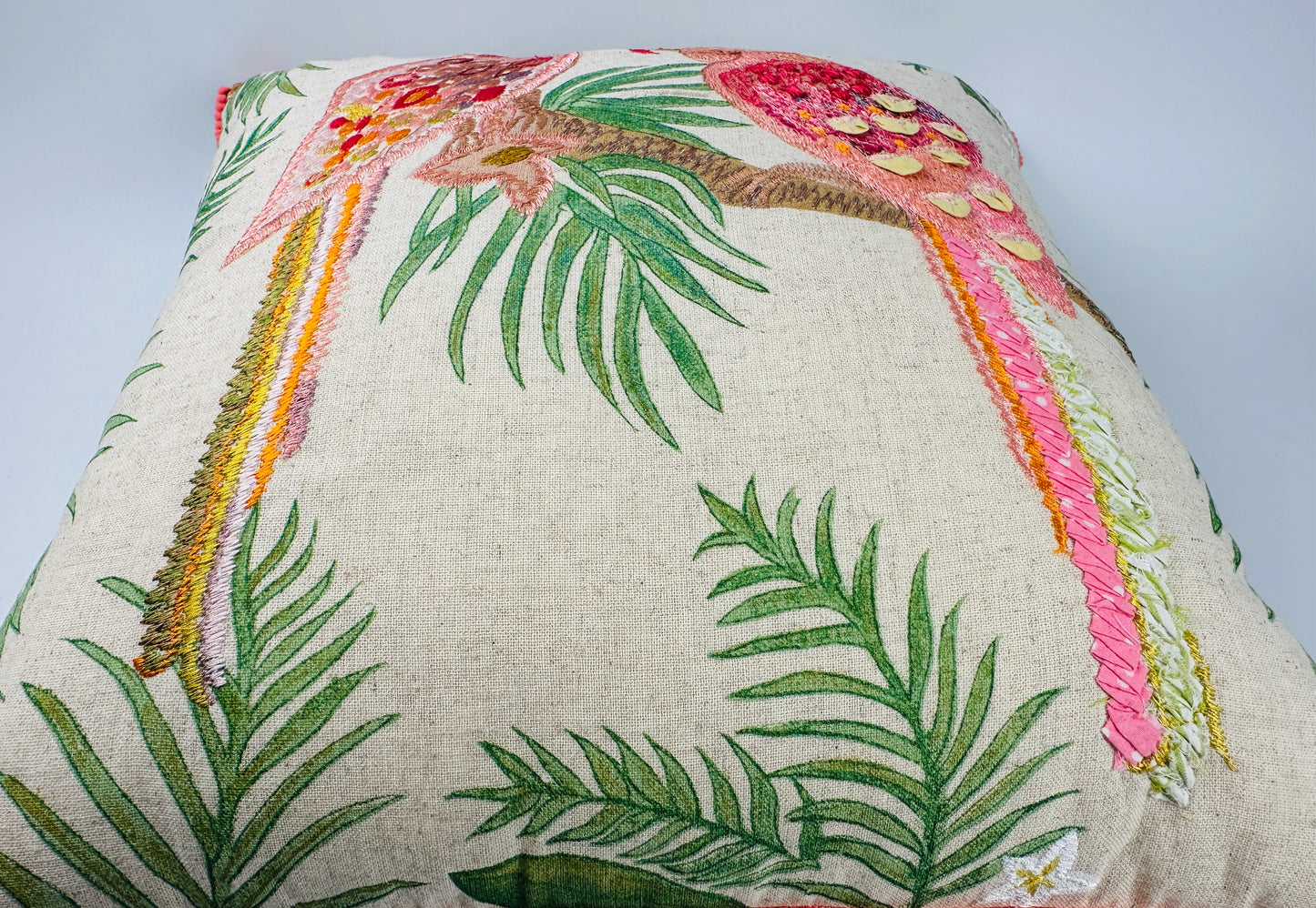 Textured Parrot Pillow