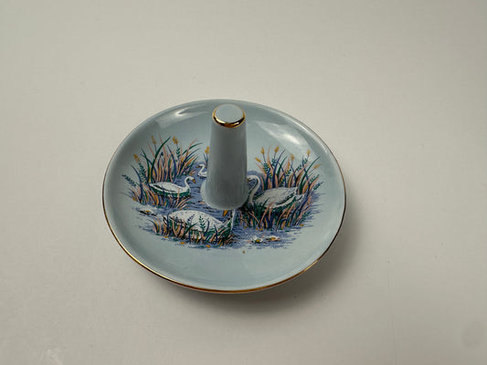 Vintage Ceramic Waterfowl Ring Holder