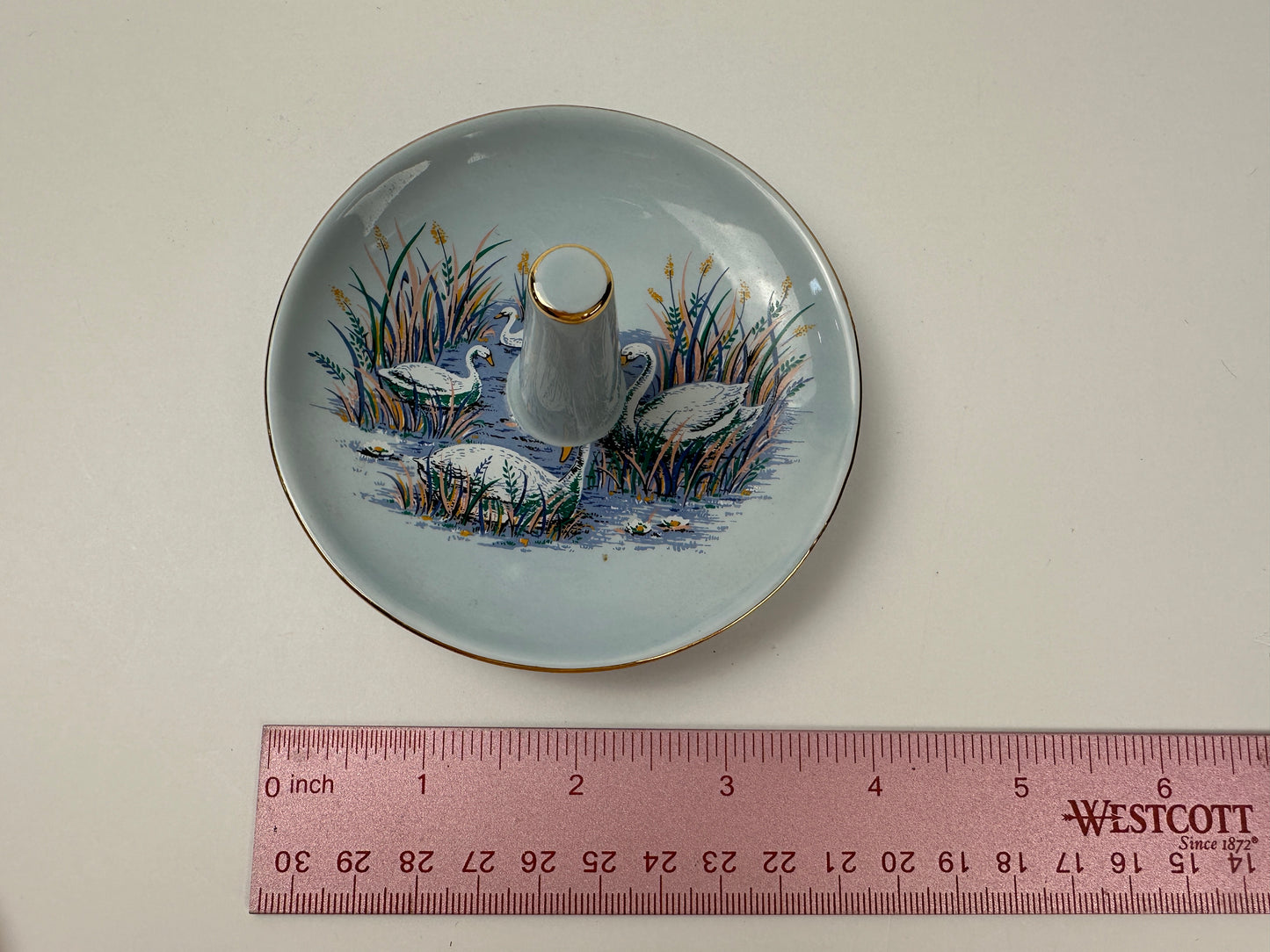Vintage Ceramic Waterfowl Ring Holder