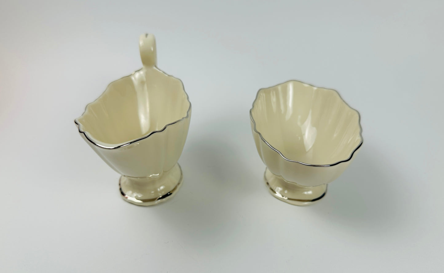 Lenox Gold Trim Sugar Bowl & Creamer Set