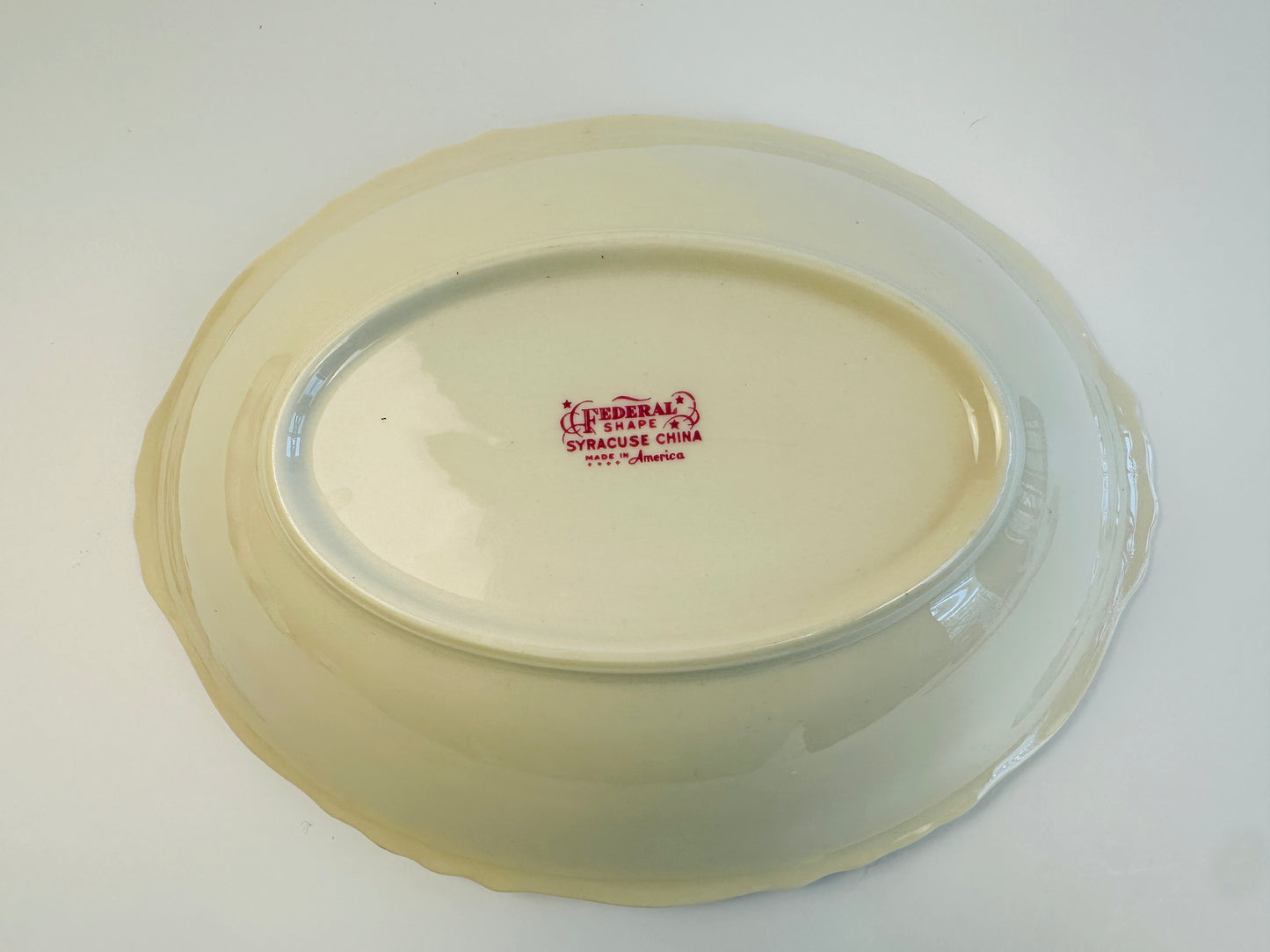 Syracuse China Blue Federal Serving Bowl