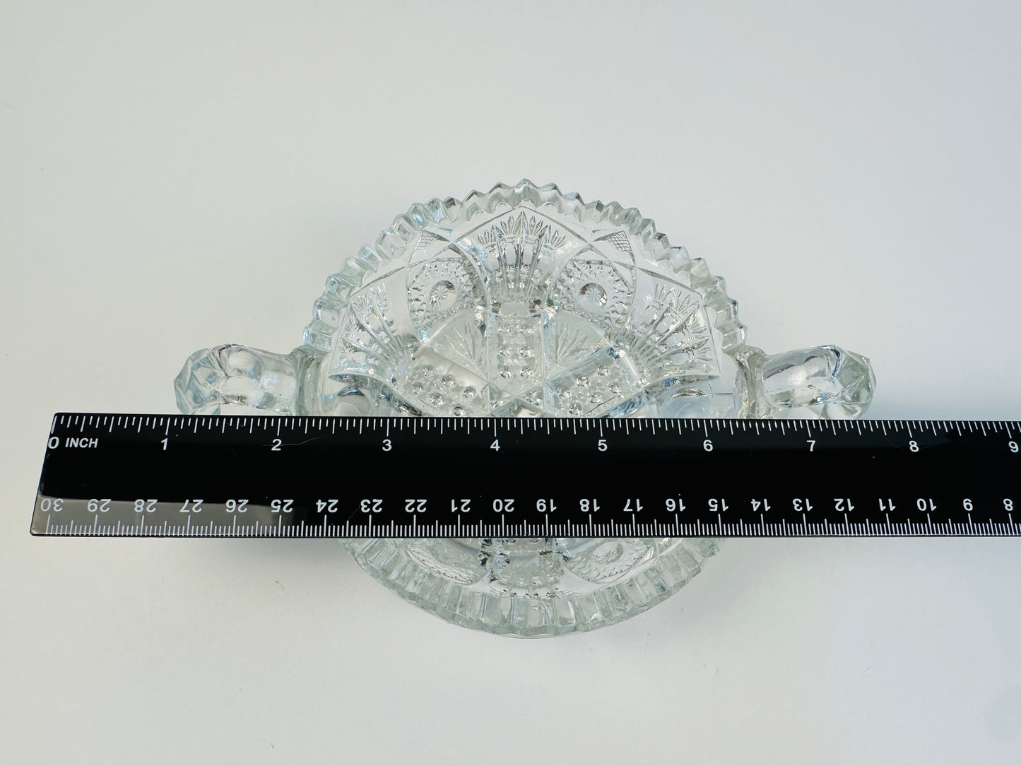 Clear Pressed Glass Nappy Dish