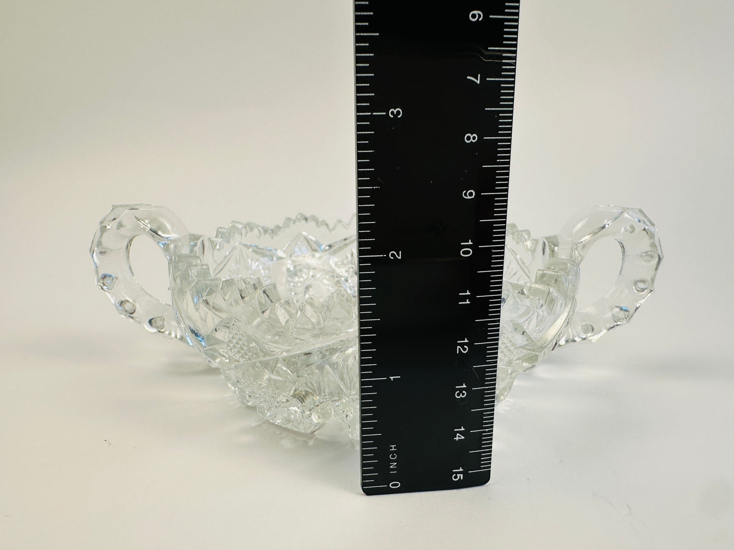 Clear Pressed Glass Nappy Dish