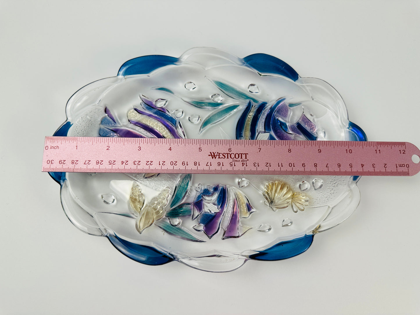 Mikasa Aquatic Oblong Glass Platter
