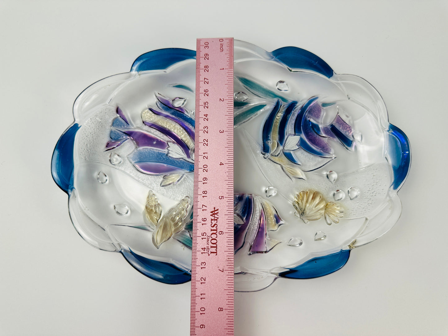 Mikasa Aquatic Oblong Glass Platter