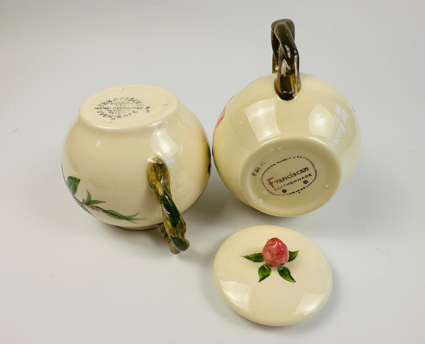 Franciscan Desert Rose Sugar Bowl & Creamer Set