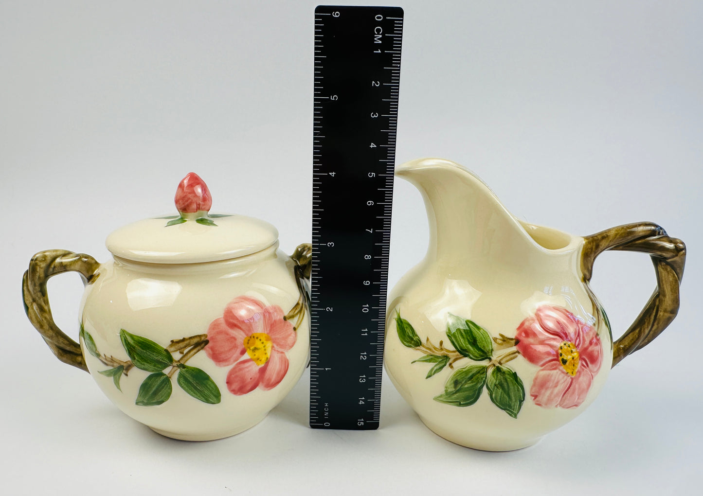 Franciscan Desert Rose Sugar Bowl & Creamer Set
