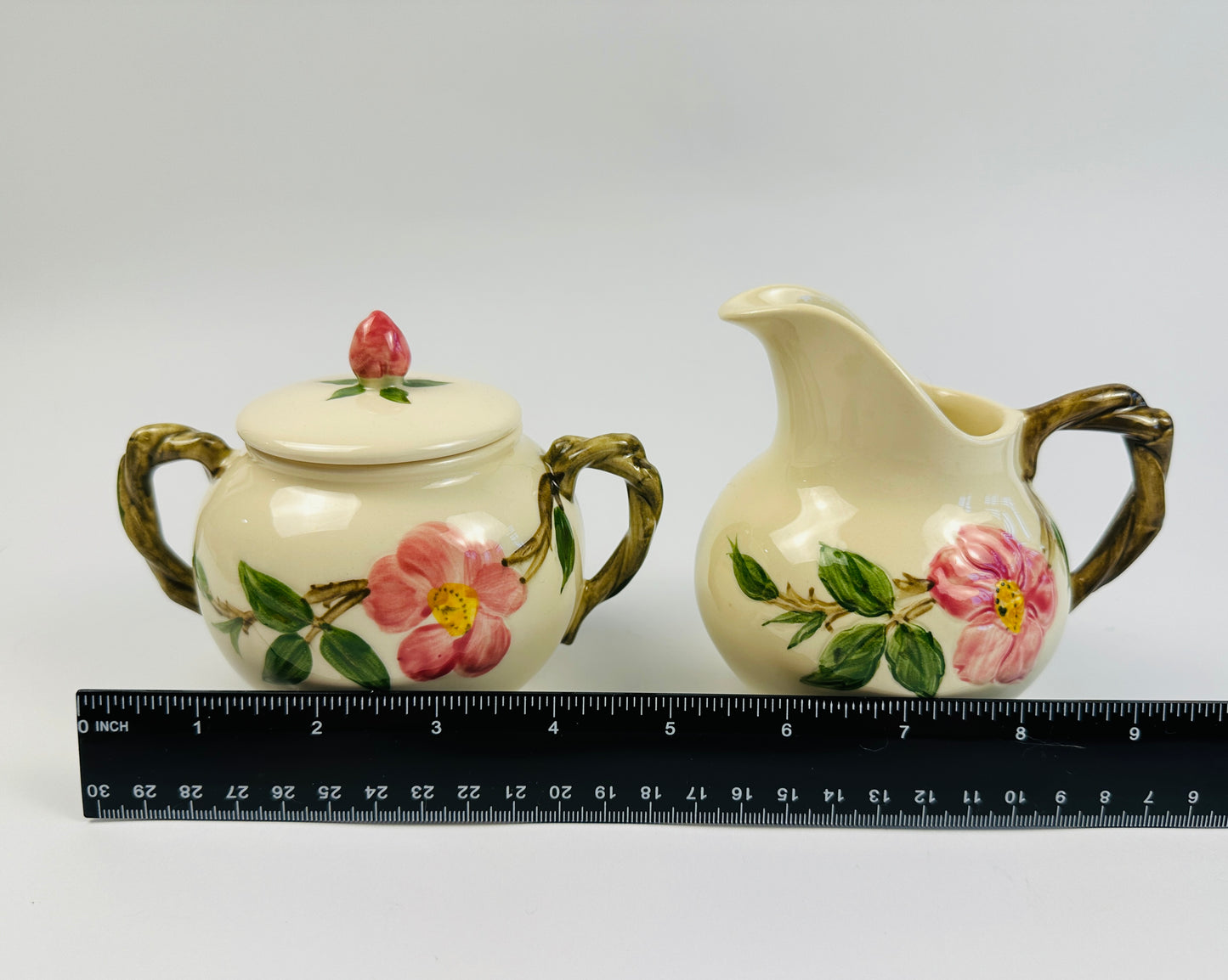 Franciscan Desert Rose Sugar Bowl & Creamer Set