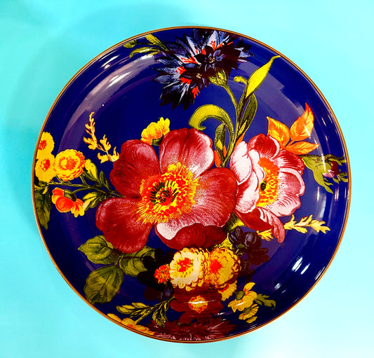McKenzie Childs Flower Market Abundant Enamel Bowl