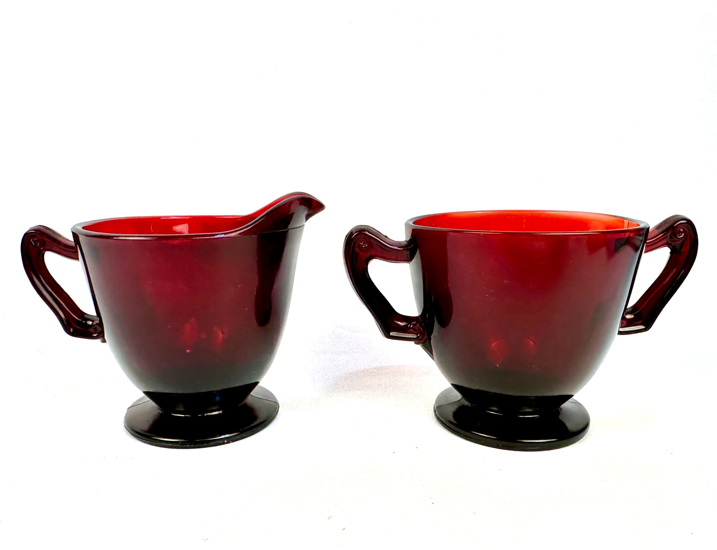 Red Sugar Creamer Set