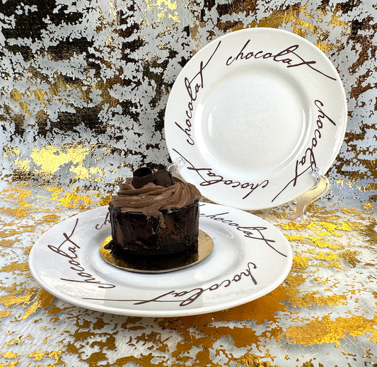 “Chocolat” Dessert Plates