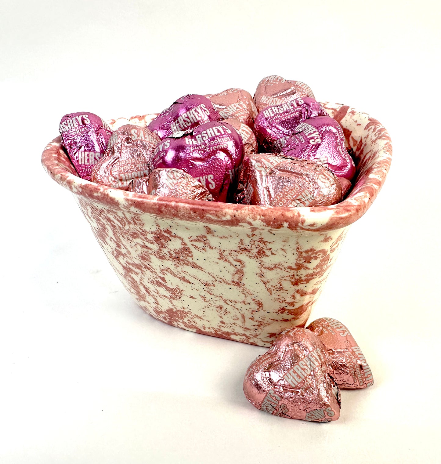 Pink & Cream Heart Bowl
