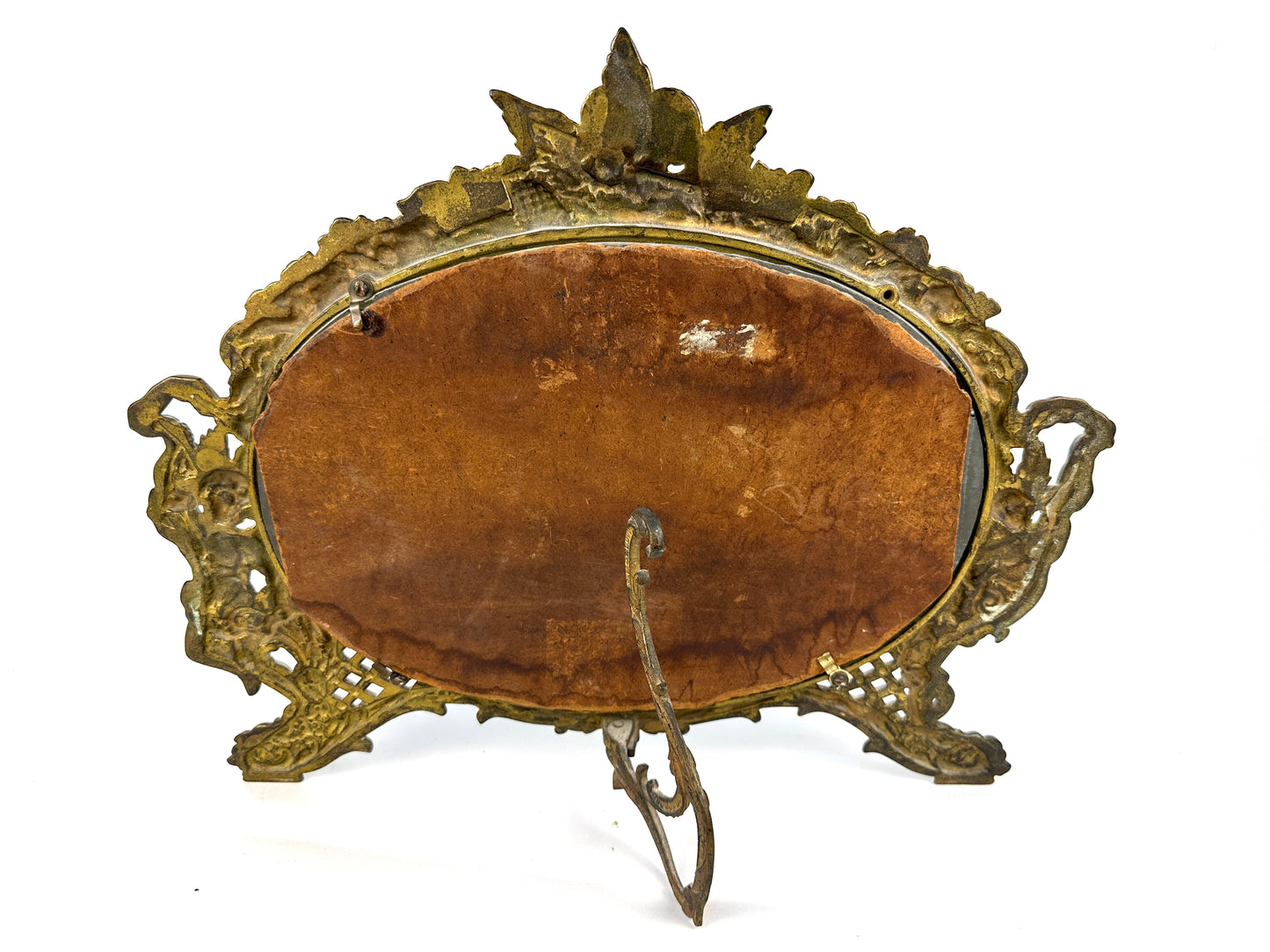 Vintage Ornate Oval Mirror