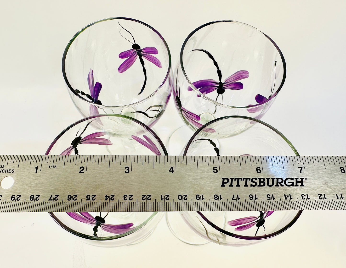 Dragonfly Wine Glass Set of 4