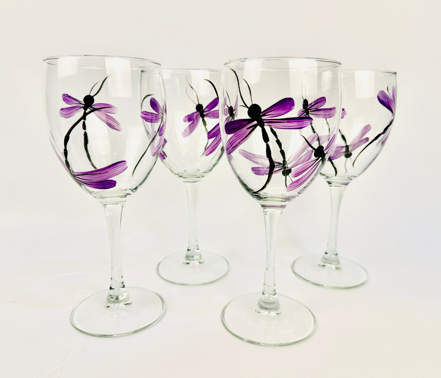 Dragonfly Wine Glass Set of 4