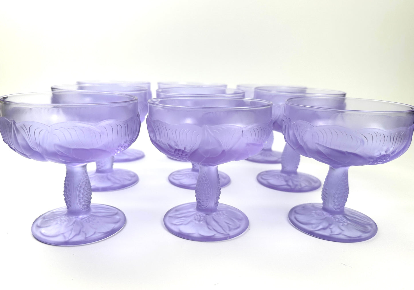 Vintage Dessert / Couple Glasses