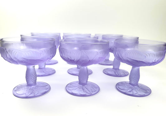 Vintage Dessert / Couple Glasses