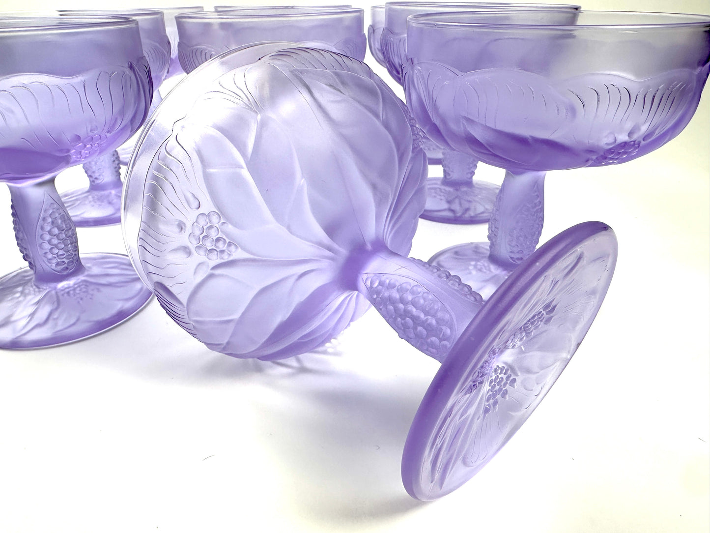 Vintage Dessert / Couple Glasses