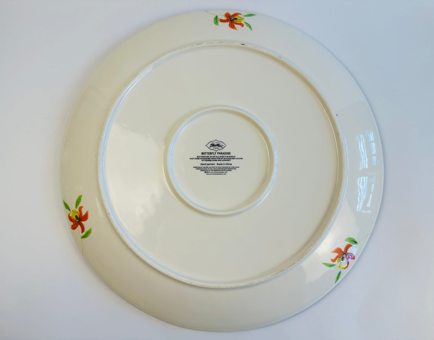 Lynn Chase Butterfly Chip & Dip Server