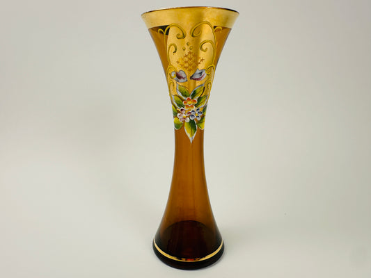 Amber Bohemian Vase