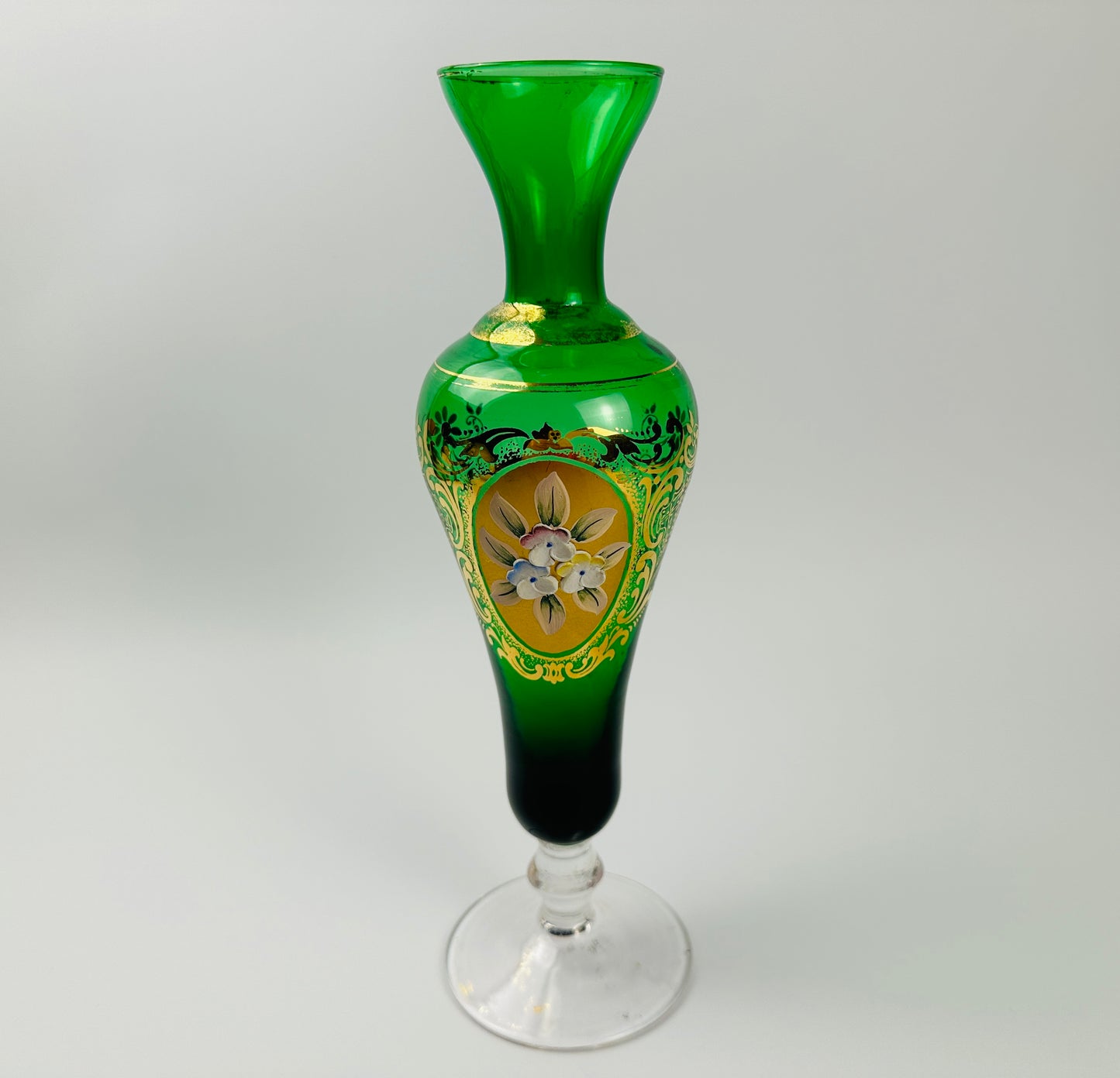 Green Bohemian Vase