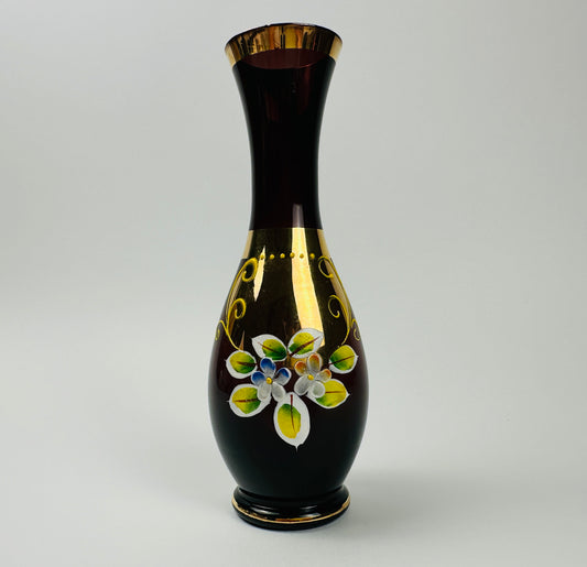 Plum Bohemian Vase