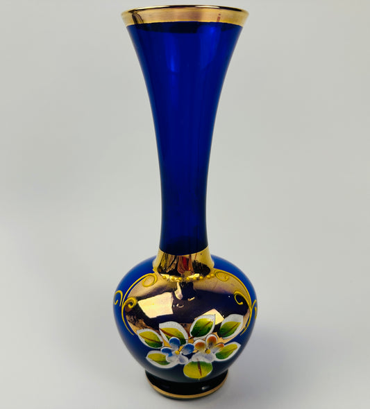 Sapphire Bohemian Vase