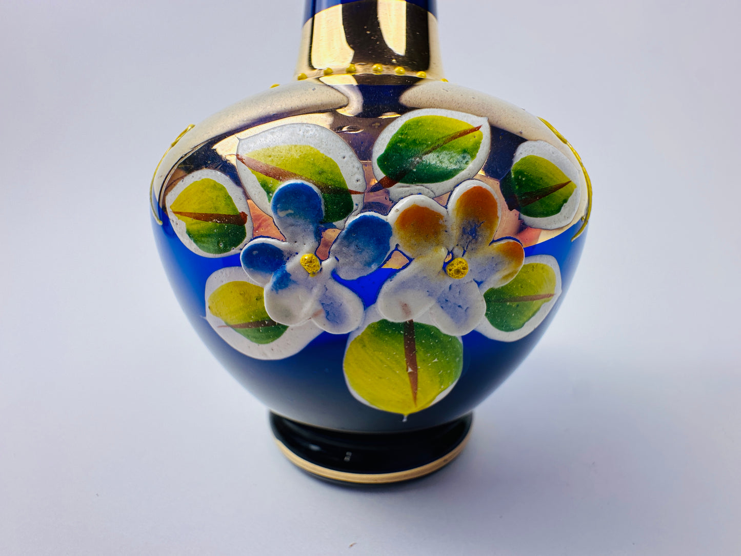 Sapphire Bohemian Vase