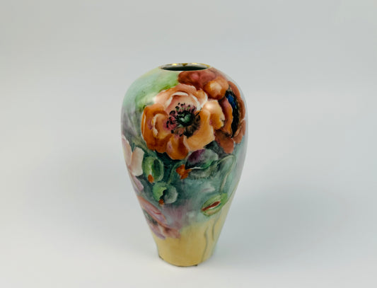 Handpainted Floral Vase