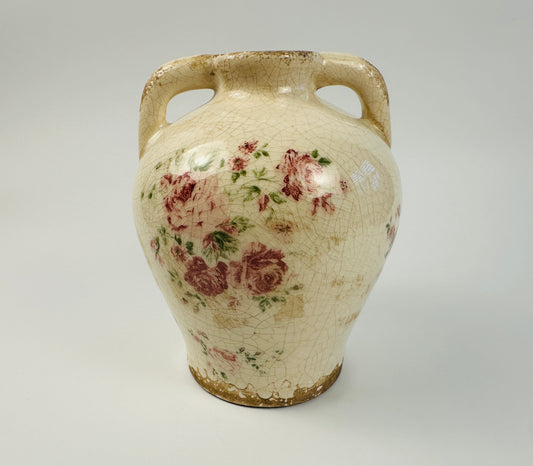 Faded Floral Jug Vase