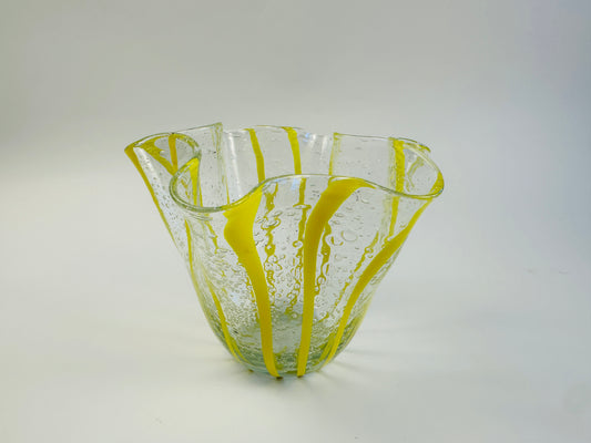 Gorg Des Bubble Yellow Stripe Vase