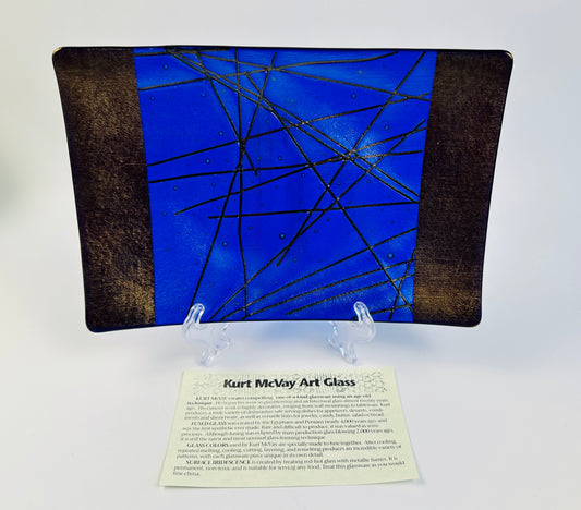 Kurt McVay Sapphire Art Platter