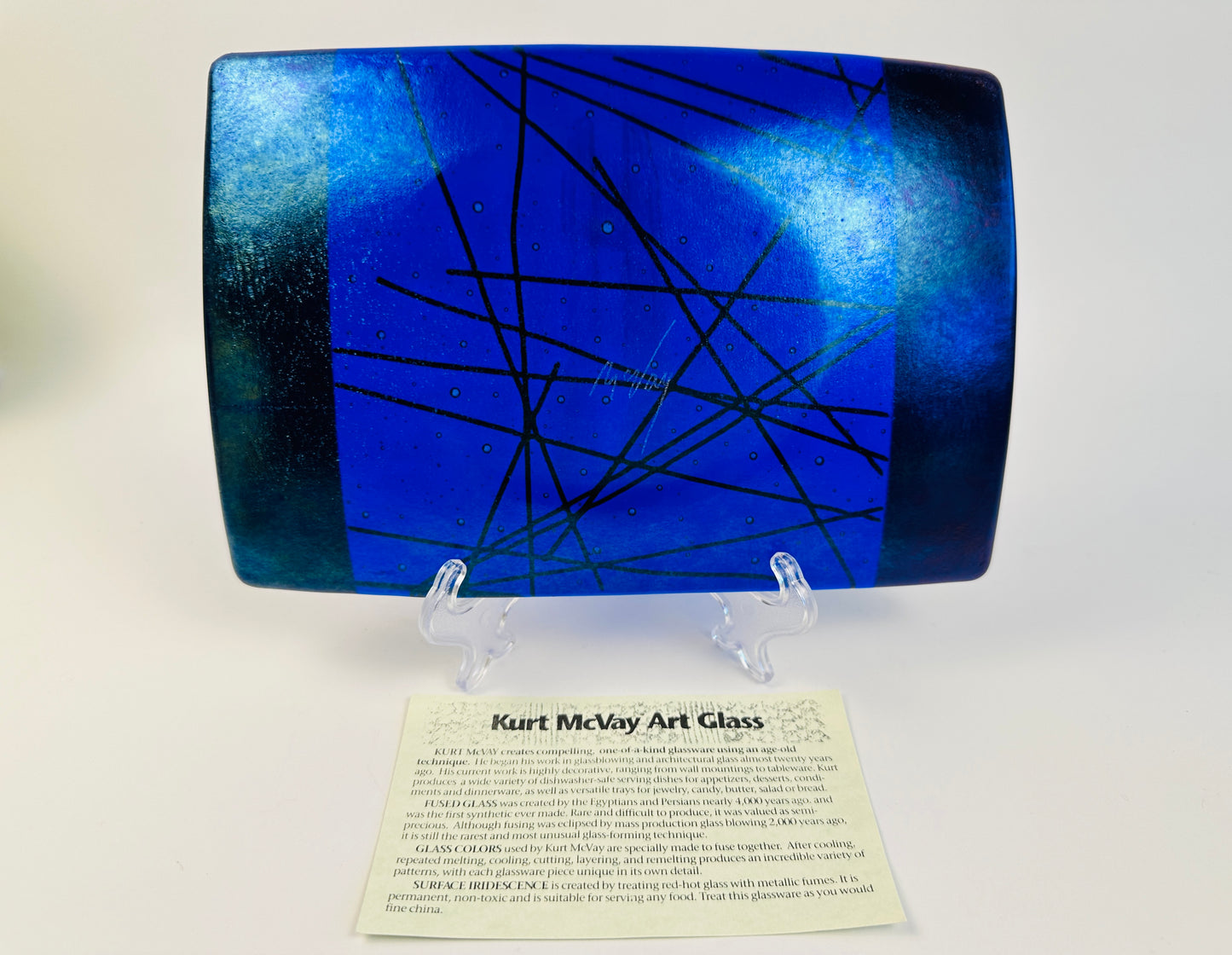 Kurt McVay Sapphire Art Platter