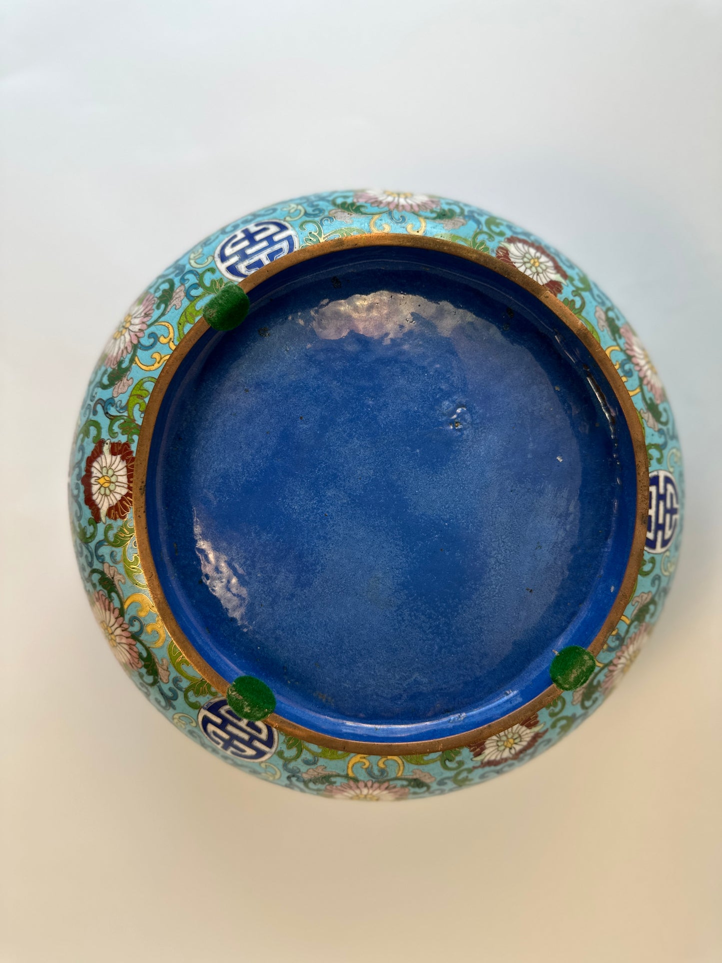 Large Blue Cloisonne Box