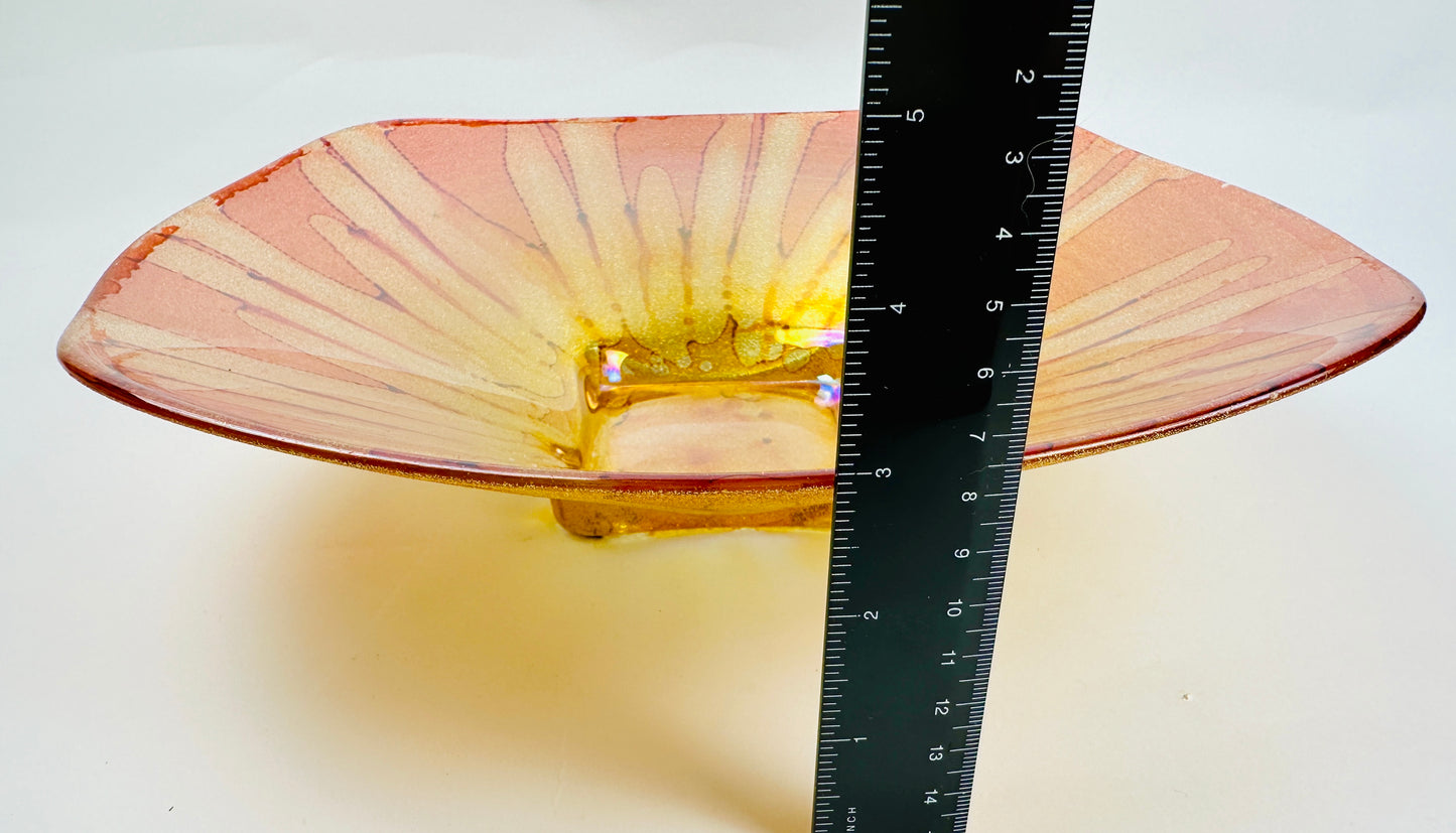 Orange & Yellow Flower Bowl