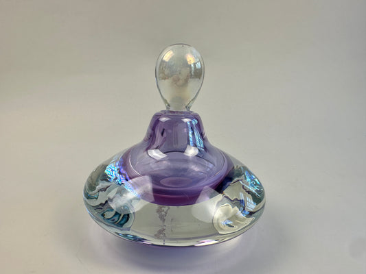 Purple Iridescent Perfume Bottle