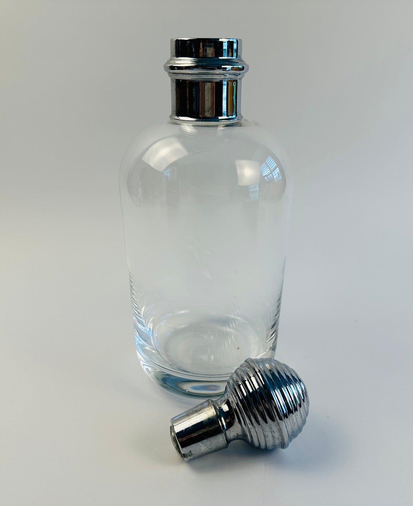 Silver Stopper Bottle