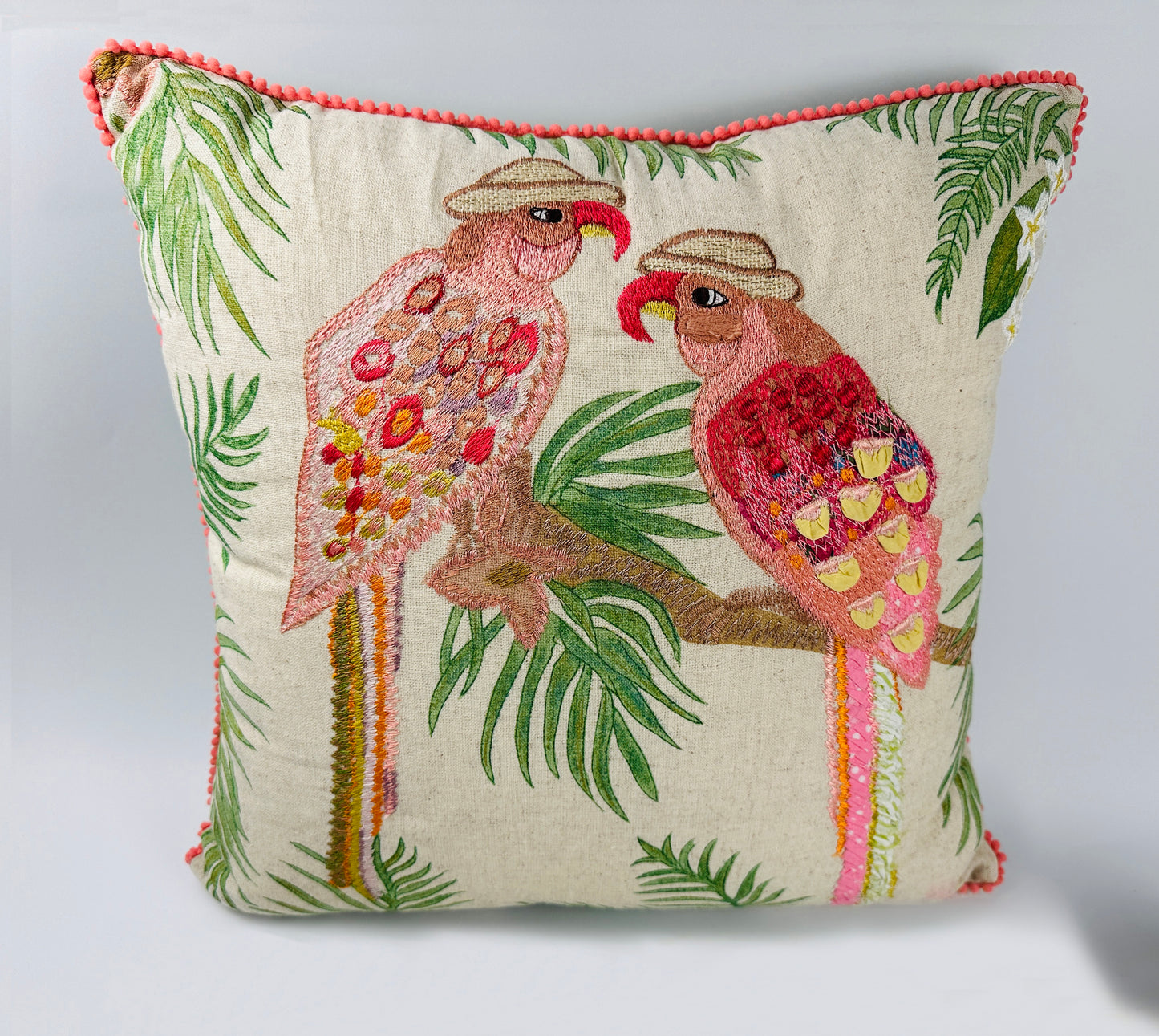 Textured Parrot Pillow