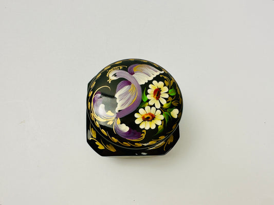 Black Handpainted Ring & Trinket Holder