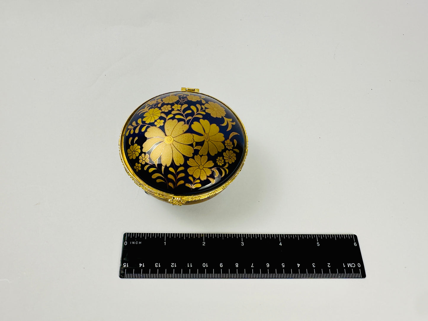 Blue & Gold Ring & Trinket Holder