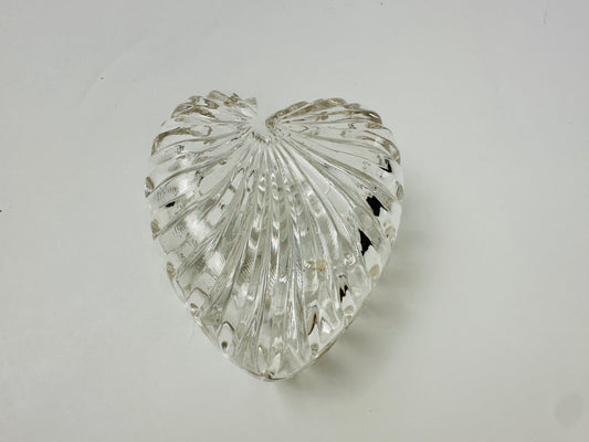 Glass Heart Jewelry Holder