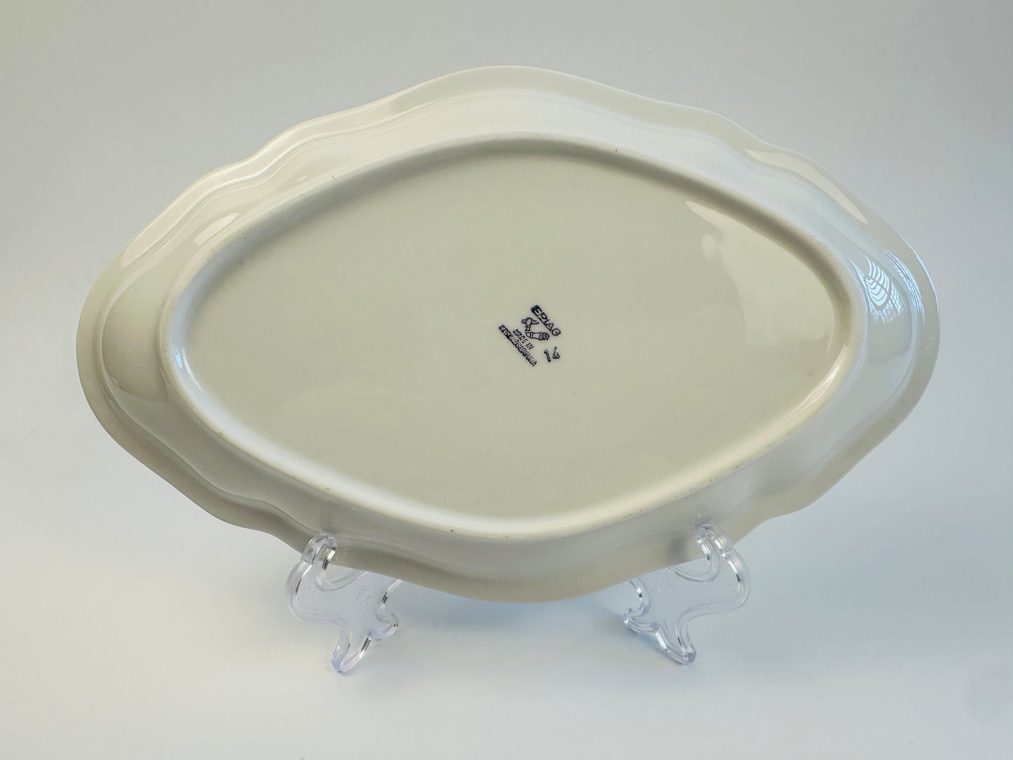 Epiag Scalloped Gold Rim Small Platter